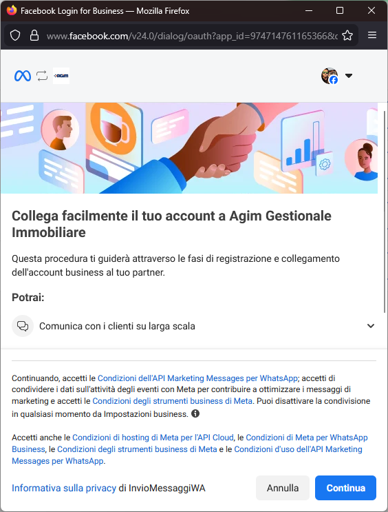 Agim - Registra nuovo numero WhatsApp